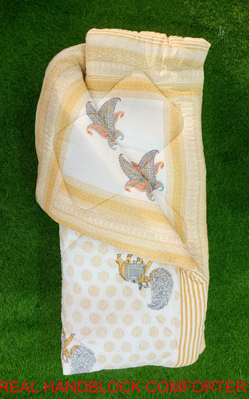 Hdharohar Real Handblock Comforter