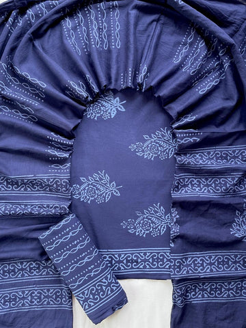 3 Piece Cotton Suit with Cotton Dupatta