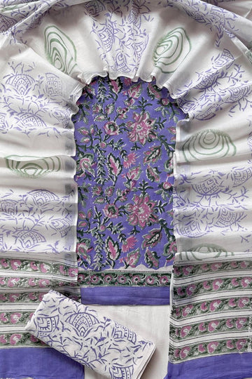 3 Piece Cotton Suit with Cotton Dupatta