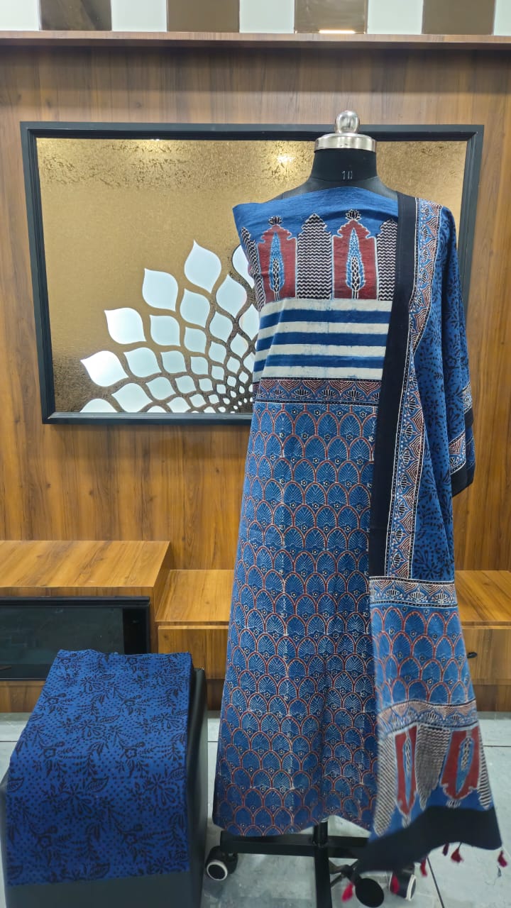 Ajrak Suit Set
