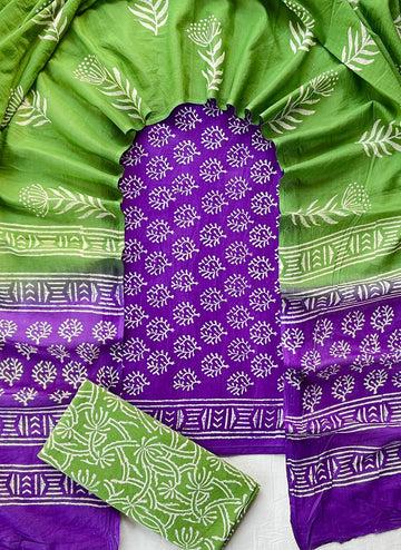 3 Piece Cotton Suit with Cotton Dupatta