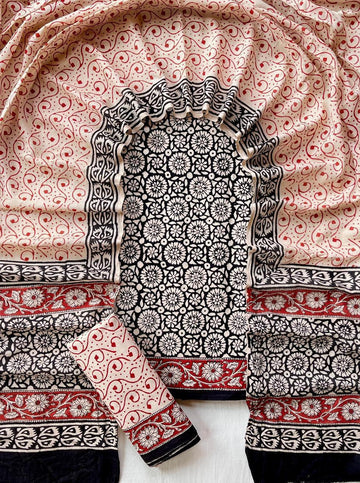 3 Piece Cotton Suit with Cotton Dupatta