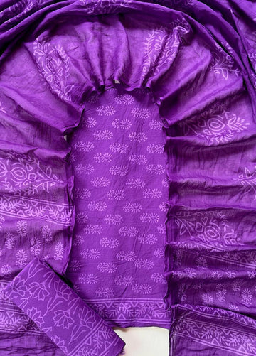 3 Piece Cotton Suit with Cotton Dupatta