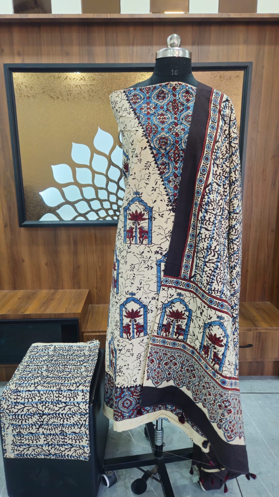 Ajrak Suit Set