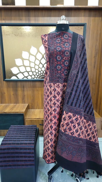 Ajrak Suit Set