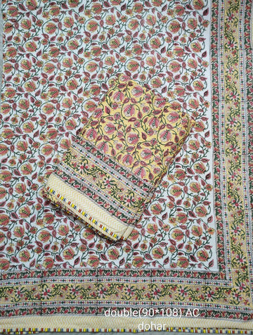Latest Hand block print Double Bed Dohar Premium Collection