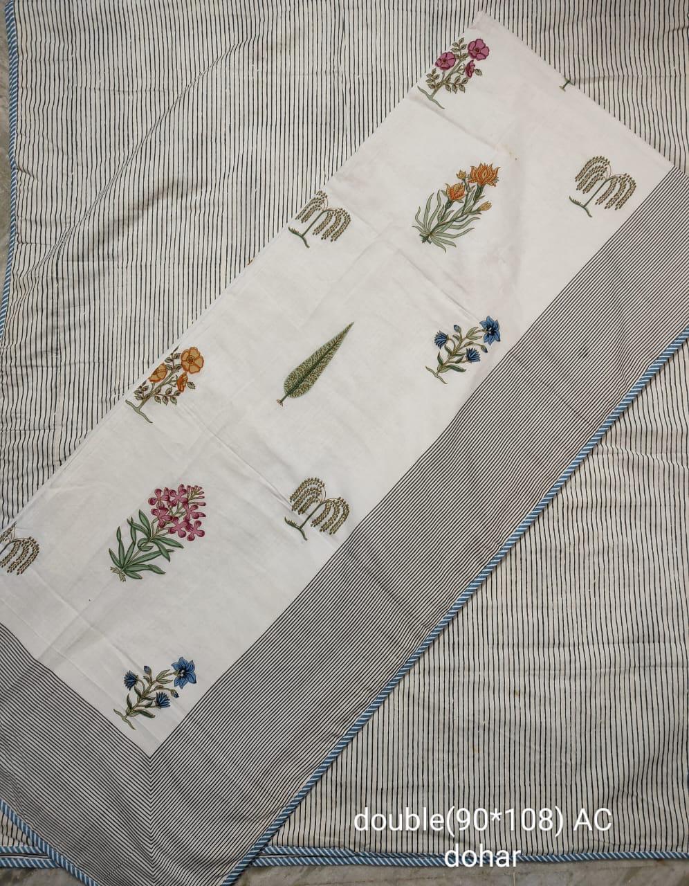 Latest Hand block print Double Bed Dohar Premium Collection