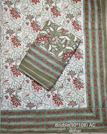 Latest Hand block print Double Bed Dohar Premium Collection
