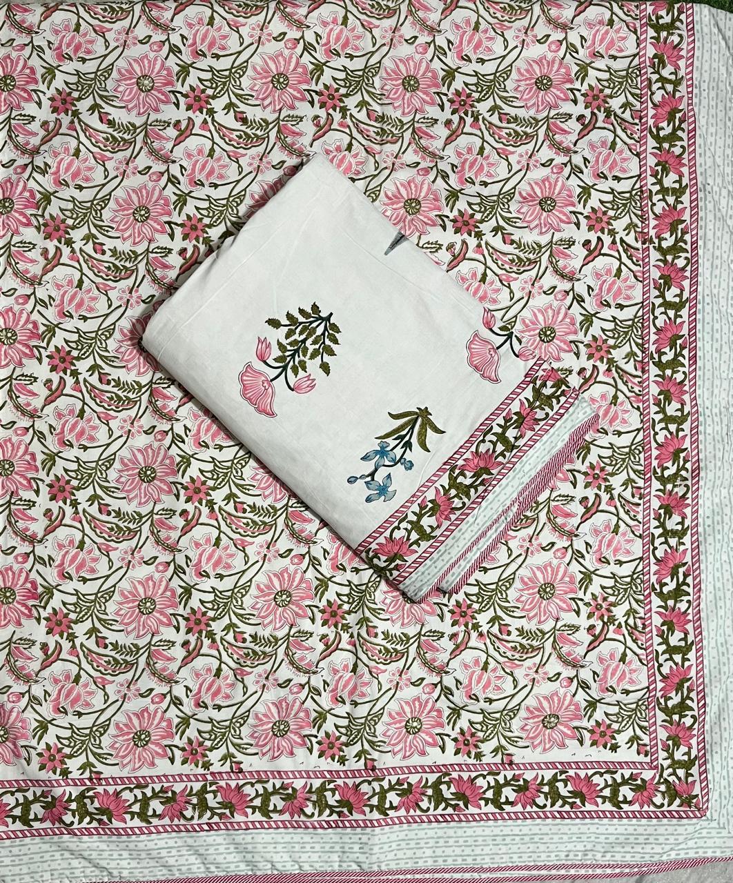 Latest Hand block print Double Bed Dohar Premium Collection
