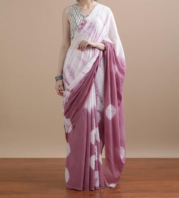 Bagru Block Print Cotton mulmul Sarees With Running Blouse