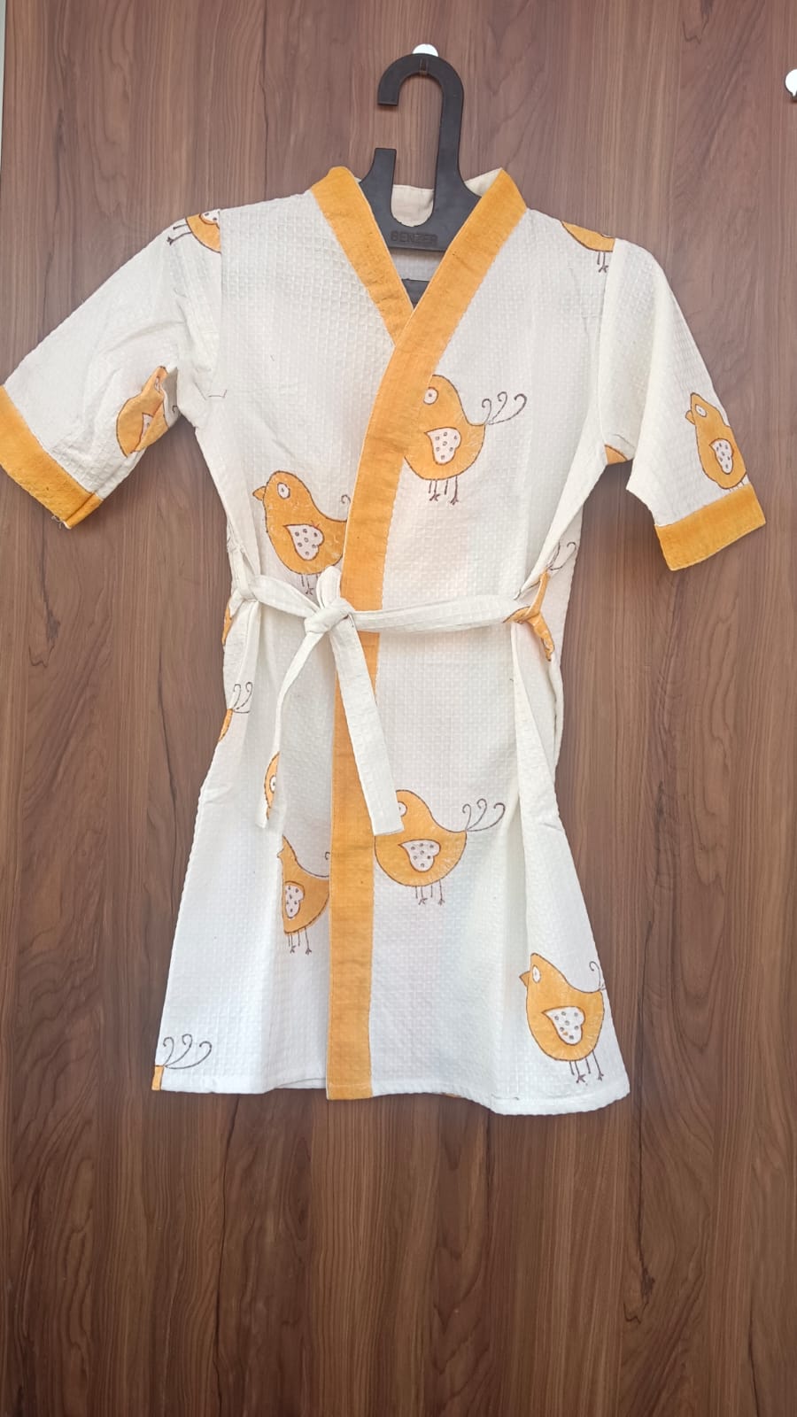 Hand Block Bathrobe For Kids