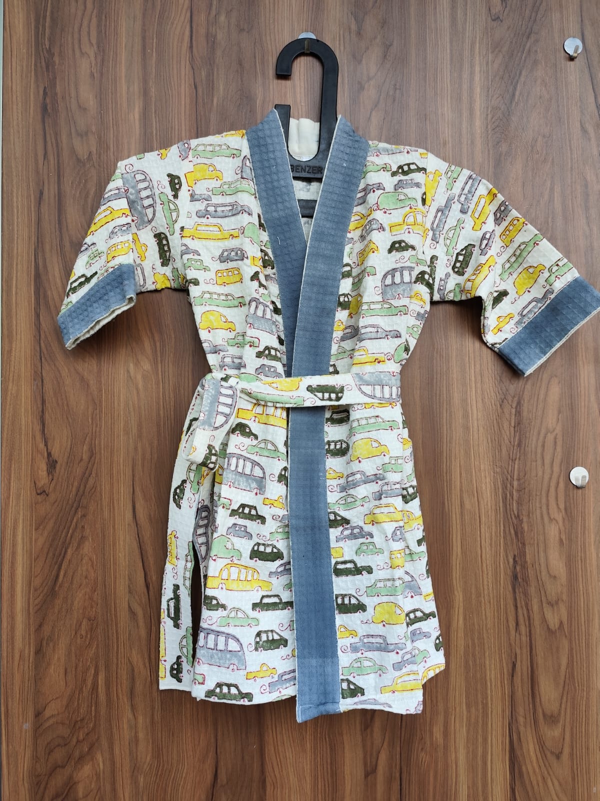 Hand Block Bathrobe For Kids