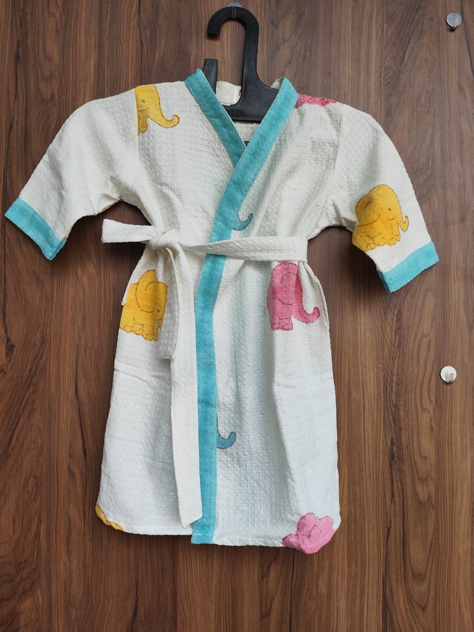 Hand Block Bathrobe For Kids