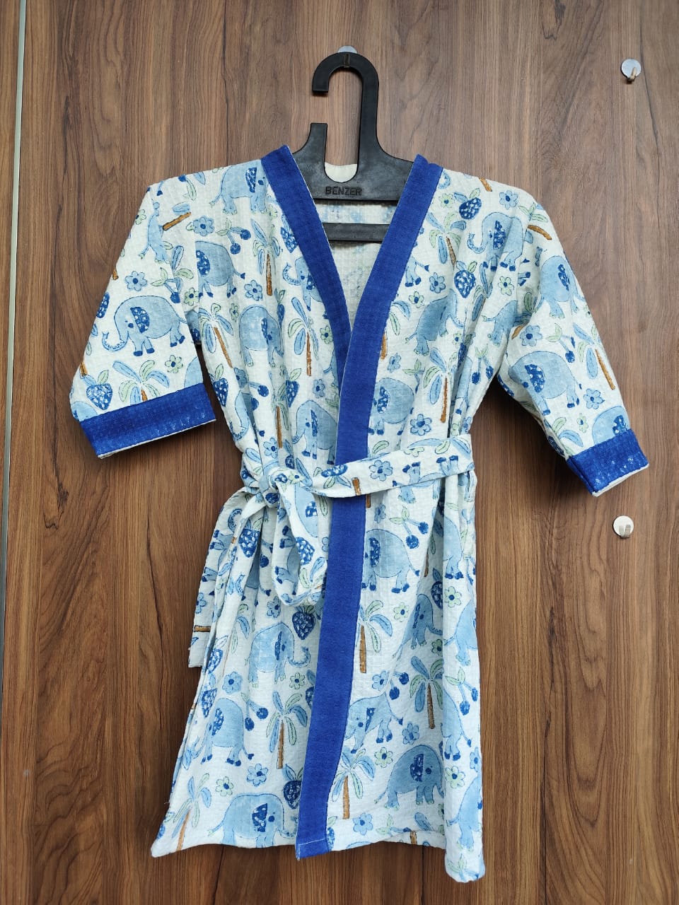 Hand Block Bathrobe For Kids