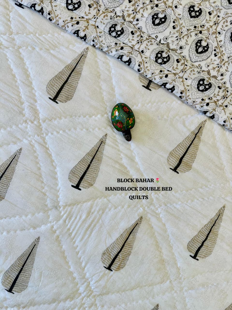 Handblock Double Bed Quilt