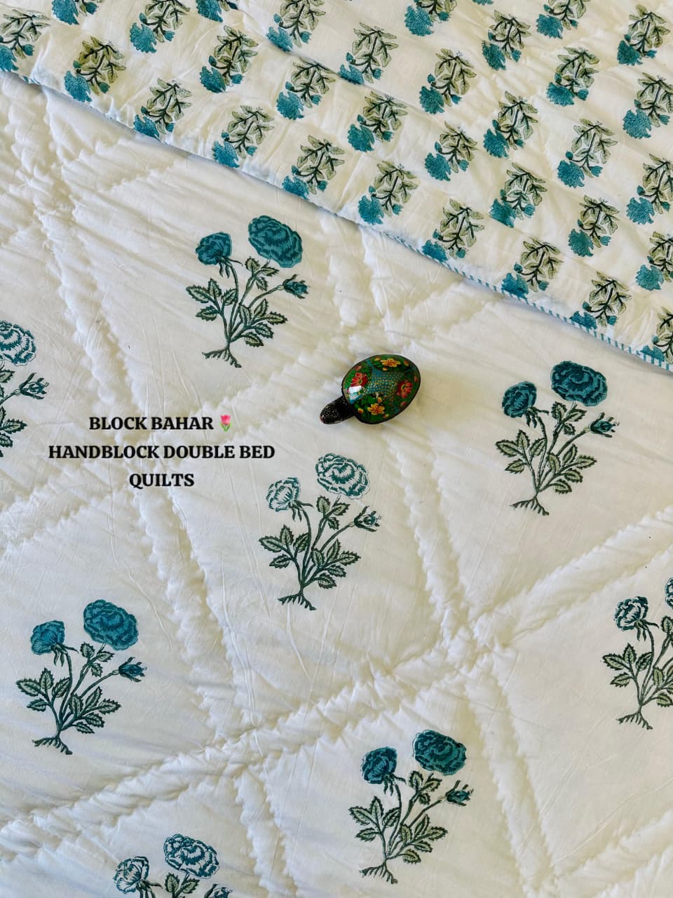 Handblock Double Bed Quilt