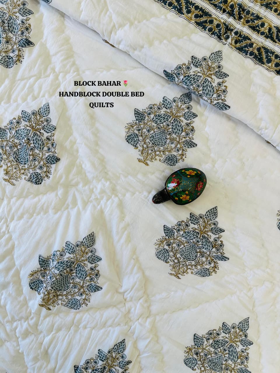 Handblock Double Bed Quilt