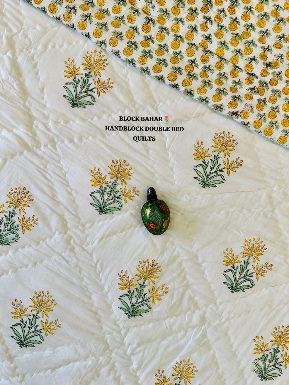 Handblock Double Bed Quilt