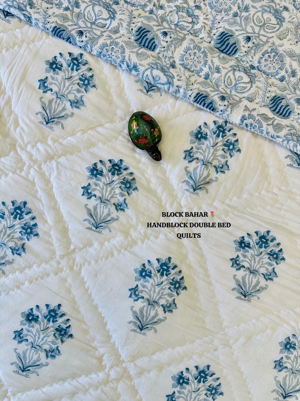 Handblock Double Bed Quilt