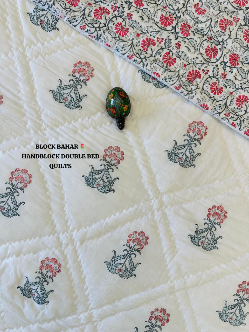 Handblock Double Bed Quilt